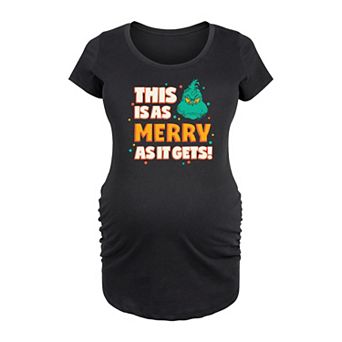 Maternity Dr. Seuss Grinch As Merry As It Gets Graphic Tee