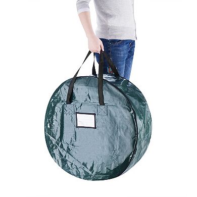 Elf Stor Green Christmas Wreath Storage Bag