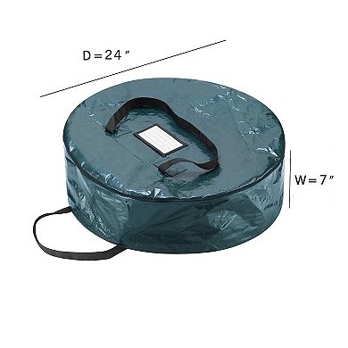 Elf Stor Green Christmas Wreath Storage Bag