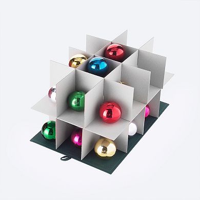 Elf Stor Green Flip Top Ornament Storage Box