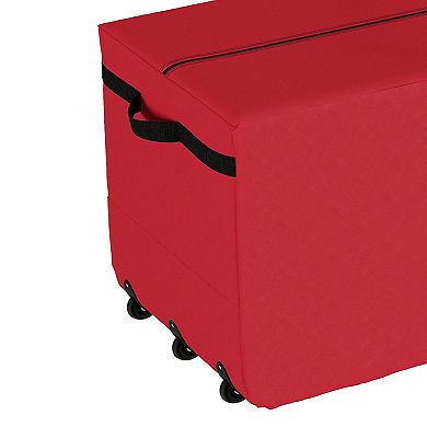 Elf Stor Red Rolling Christmas Tree Storage Bag
