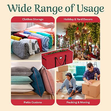 Elf Stor Rolling Christmas Tree Red Storage Bag