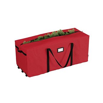 Elf Stor Rolling Christmas Tree Red Storage Bag