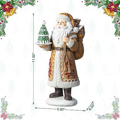 Glitzhome Resin Christmas Table Decor