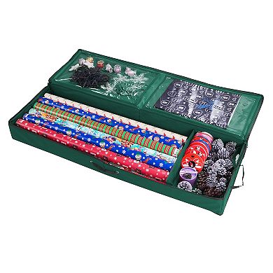 Elf Stor Green Wrapping Paper Storage Organizer