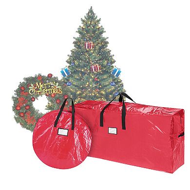 Elf Stor Wreath and Christmas Tree Bag Set