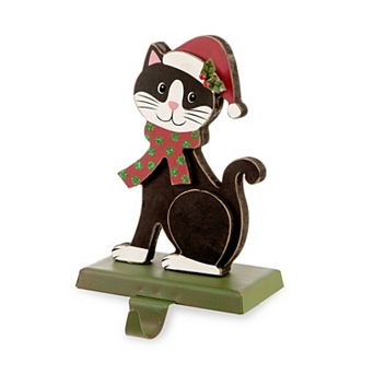 Glitzhome 7.76"H Christmas Stocking Holder for Fireplace Mantel Stand