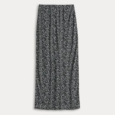 Juniors' Love, Fire Low Rise Ankle Length Mesh Skirt