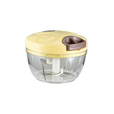 Manual Food Processor Vegetable Chopper, Portable Hand Pull String Garlic Mincer Onion Cutter