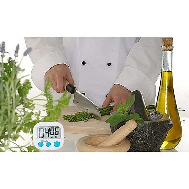 Small Digital Kitchen Timer Magnetic Back and ON/Off Switch,Minute Second Count Up Countdown