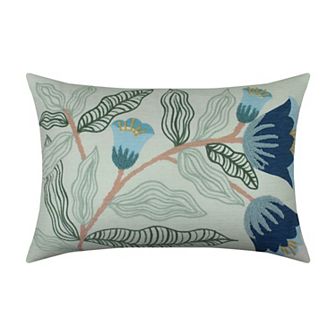 Sonoma Goods For Life® Blue Floral Embroidered Pillow