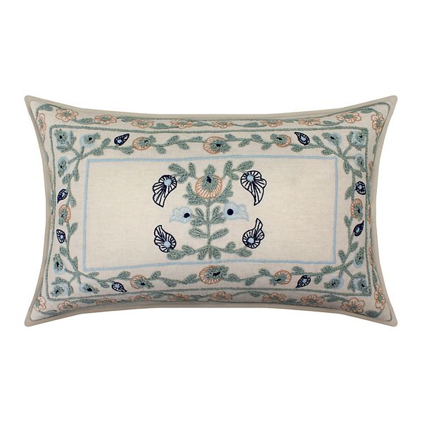 Sonoma Goods For Life® Bordered Floral Pillow - Multi