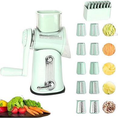 5 in1 Rotary Cheese Grater with Handle