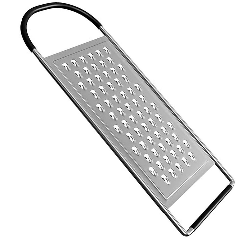 Extra Coarse Handheld Flat Grater Non-slip Design, Stainless Steel