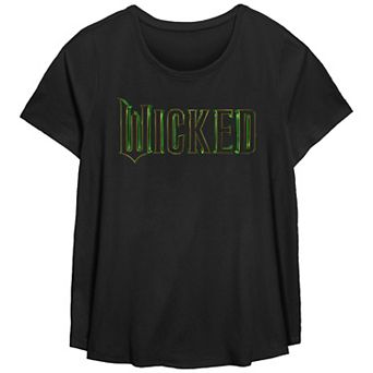 Plus Size Wicked Title Flowy Graphic Tee