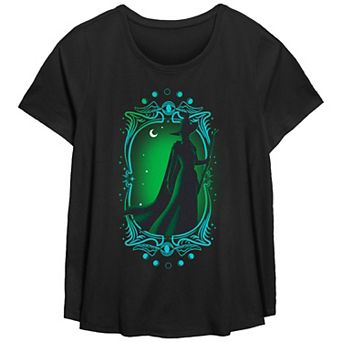 Plus Size Wicked Elphaba Framed Poster Flowy Graphic Tee