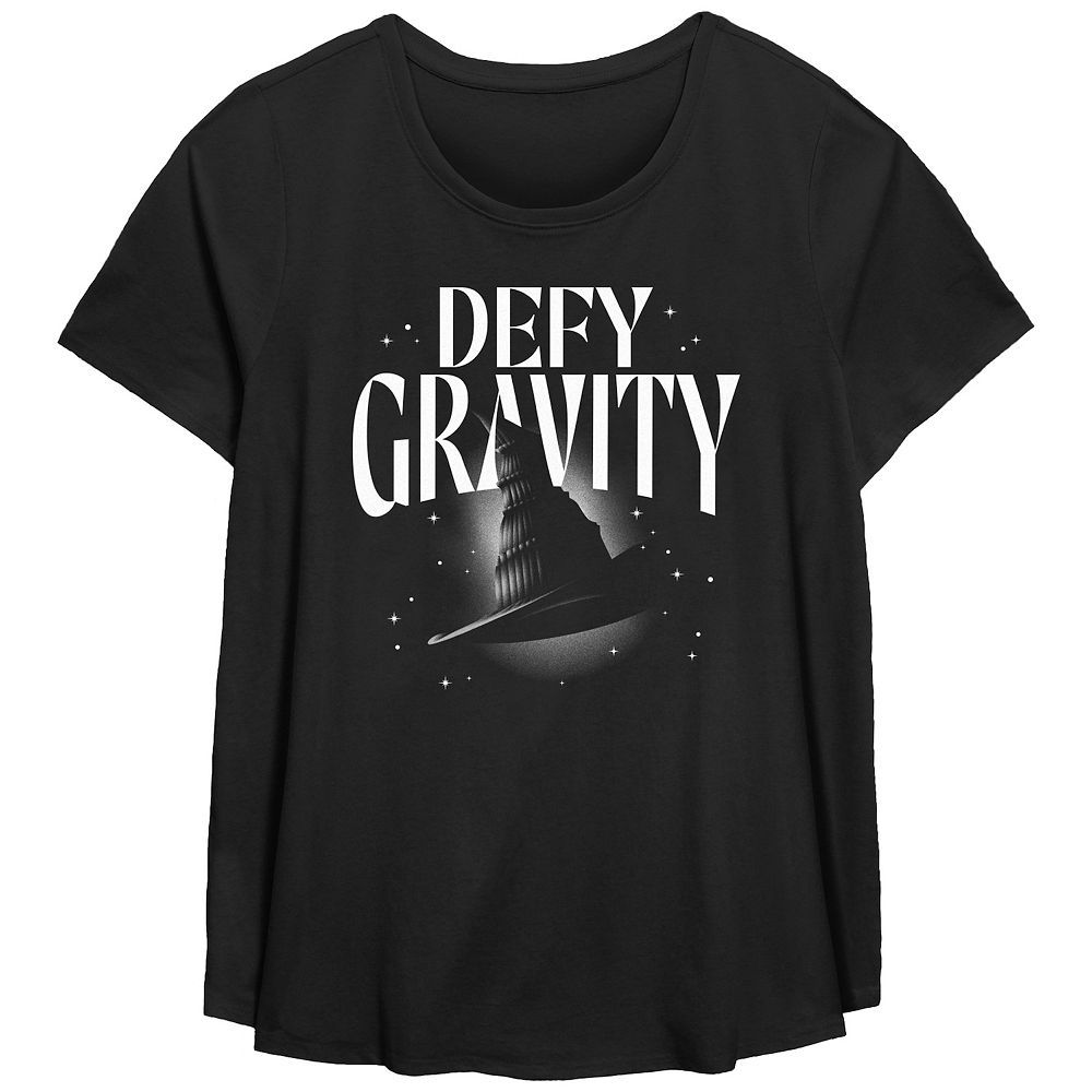 OVERSIZED BAND TEE- BLACK DEFY GRAVITY