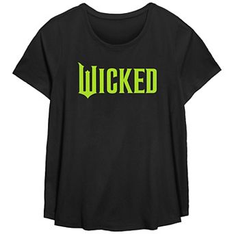 Plus Size Wicked Bright Logo Flowy Graphic Tee