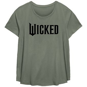 Plus Size Wicked Logo Flowy Graphic Tee