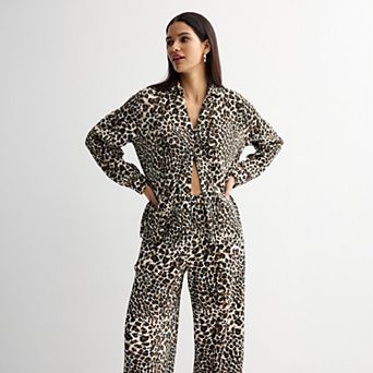 Women's INTEMPO™ Plisse Print Button Front Shirt