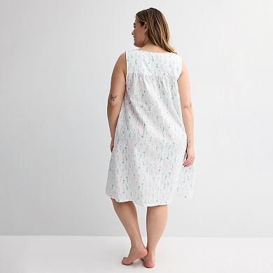 Plus Size Croft & Barrow® Woven Nightgown