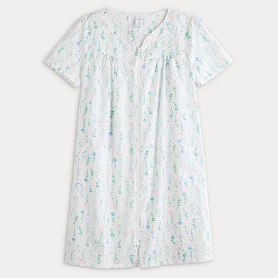 Petite Croft & Barrow® Woven Zip Sleep Robe