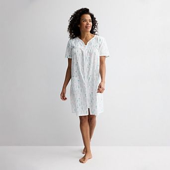 Petite Croft & Barrow® Woven Zip Sleep Robe