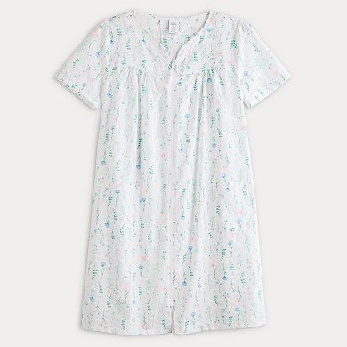 Women's Croft & Barrow® Woven Zip Short Robe