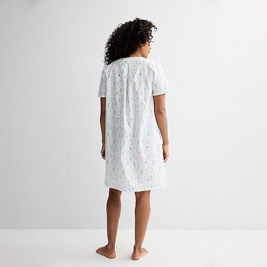 Women's Croft & Barrow® Woven Zip Short Robe