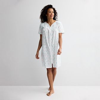 Women's Croft & Barrow® Woven Zip Short Robe