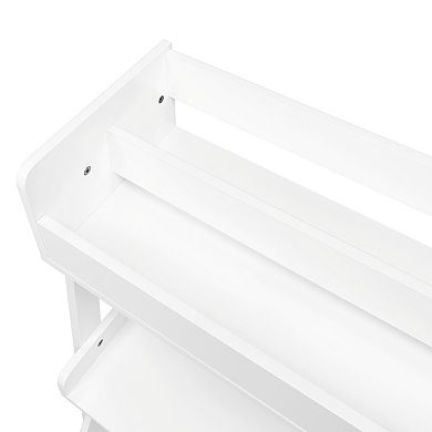 RiverRidge Home Kids 3-Tier Ladder Shelf with Bookrack and Toy Organizer