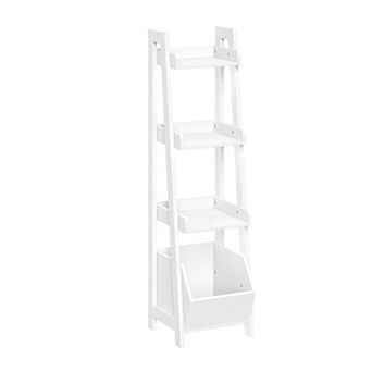 RiverRidge Home Kids 4 tier 13 in Ladder Shelf with Toy Organizer