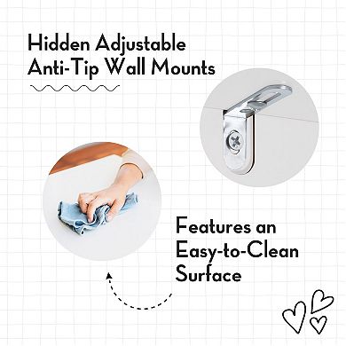 RiverRidge Home Kids 4-Tier 24-in. Ladder Shelf with Toy Organizer