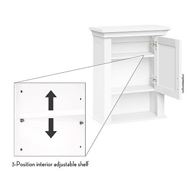 RiverRidge Home Somerset Single-Door Wall Mount Linen Storage Medicine Cabinet