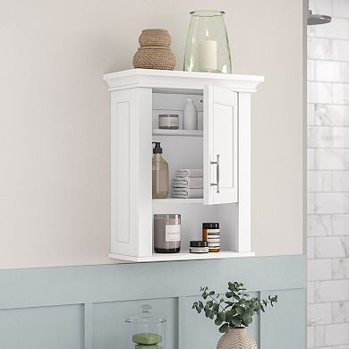 RiverRidge Home Somerset Single-Door Wall Mount Linen Storage Medicine Cabinet