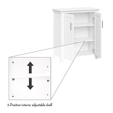 RiverRidge Home Somerset Two-Door Bathroom & Laundry Storage Cabinet Organizer