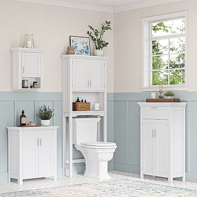 RiverRidge Home Somerset Two-Door Bathroom & Laundry Storage Cabinet Organizer