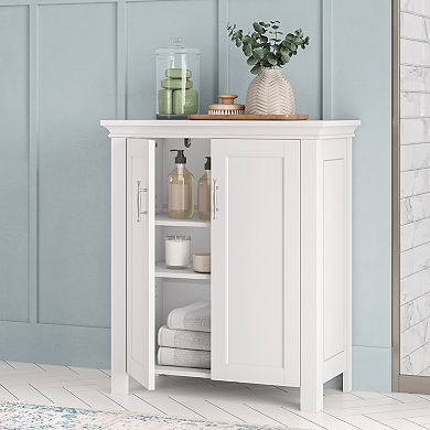 RiverRidge Home Somerset Two-Door Bathroom & Laundry Storage Cabinet Organizer