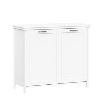 RiverRidge Home Somerset Double Tilt-Out Laundry Room Hamper Storage Cabinet