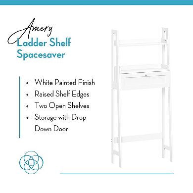 RiverRidge Home Amery Ladder Shelf Over-the-Toilet Storage Spacesaver Shelves