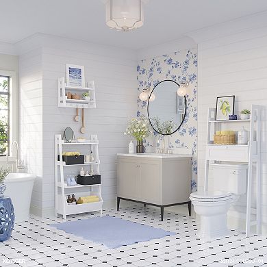 RiverRidge Home Amery Ladder Shelf Over-the-Toilet Storage Spacesaver Shelves