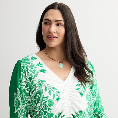 Plus Size INTEMPO™ Cinched Middle Top