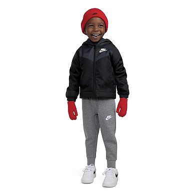 Toddler Nike Club Beanie & Mittens Set - 2T-4T