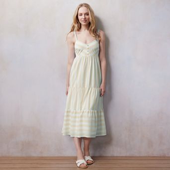 Women's LC Lauren Conrad Voile Button-Front Tank Maxi Dress