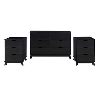 Linon Polly Dresser and Two Nightstands 3 pc Set