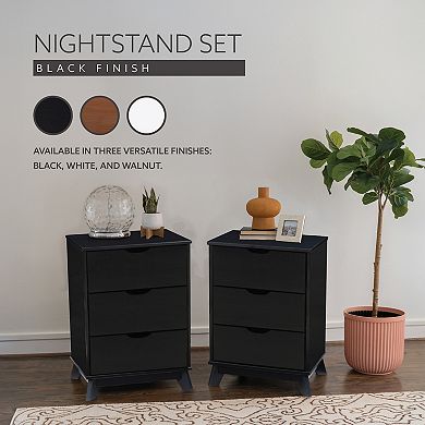 Linon Polly Nightstands 2-Piece Set