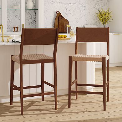 Linon Cadence Barstools 2-Piece Set