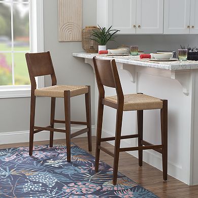 Linon Cadence Barstools 2-Piece Set