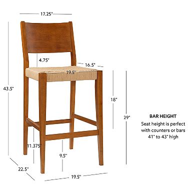 Linon Cadence Barstools 2-Piece Set