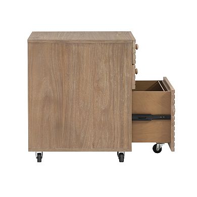 Linon Ripples Three Drawer File Cabinet